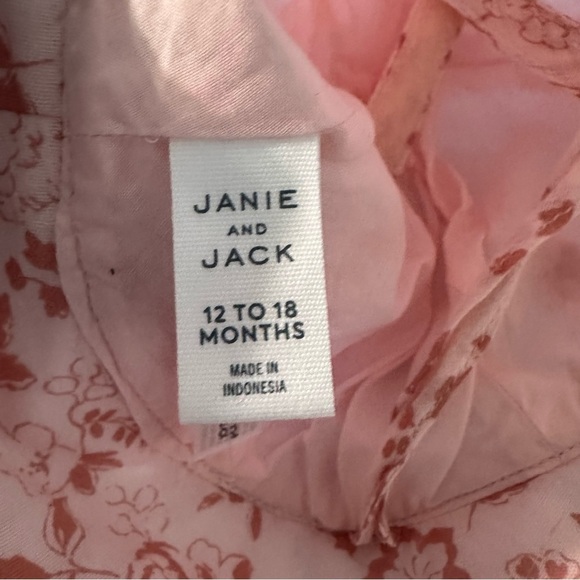 Janie and Jack Floral Print Kids Hat - Peach - Picture 3 of 5